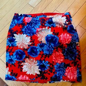 Talbots 16W Floral skirt